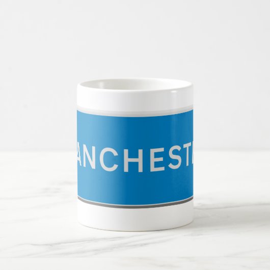 Mug panneau routier de Manchester (Centre)