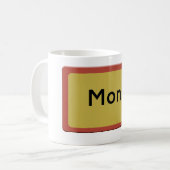 Mug Panneau routier de Mons (Devant gauche)