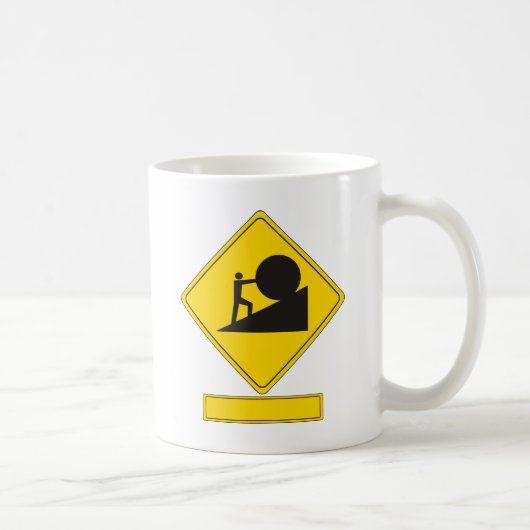 Mug Panneau routier de Sisyphus (Droite)