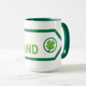 Mug Panneau routier d'Irlande (Devant droit)