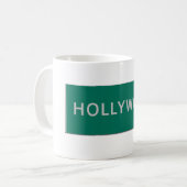 Mug panneau routier Hollywood (Devant gauche)