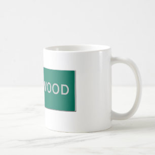 Mug panneau routier Hollywood