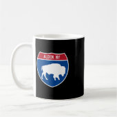 Mug Panneau routier interstate à Alden New York Buffal (Gauche)