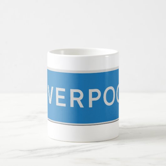 Mug Panneau routier Liverpool (Centre)