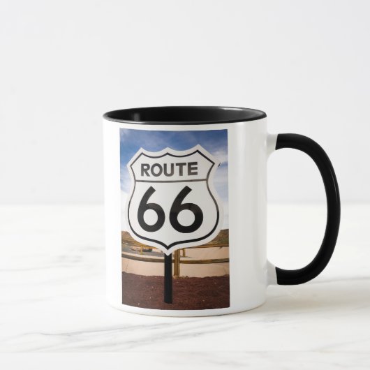 Mug Panneau routier Route 66, Arizona (Droite)