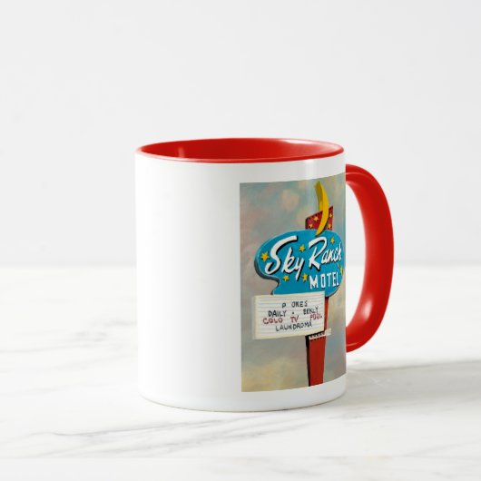 Mug Panneau Sky Ranch Motel (Devant droit)