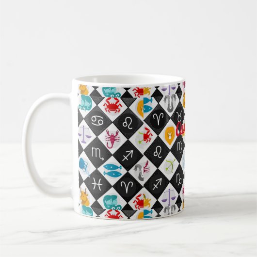 Mug Panneau solaire Zodiac Calendrier Astrologie Thund (Gauche)