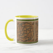 Mug Panneau triple en spirale gothique médiéval (Gauche)