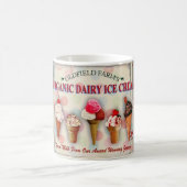 Mug Panneau vintage du glacier (Centre)