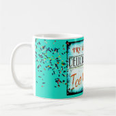 Mug Panneau vintage glacier turquoise (Gauche)