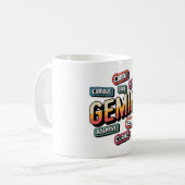 Mug Panneau Zodiac Graffiti/Gemini (Devant gauche)