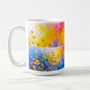 Mug Panneaux Abstraits Fleuris Ensoleillés