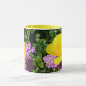 Mug panneaux jaunes fleurs (Centre)
