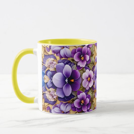 Mug PANNEAUX ~ Nuances violettes ~ (Gauche)