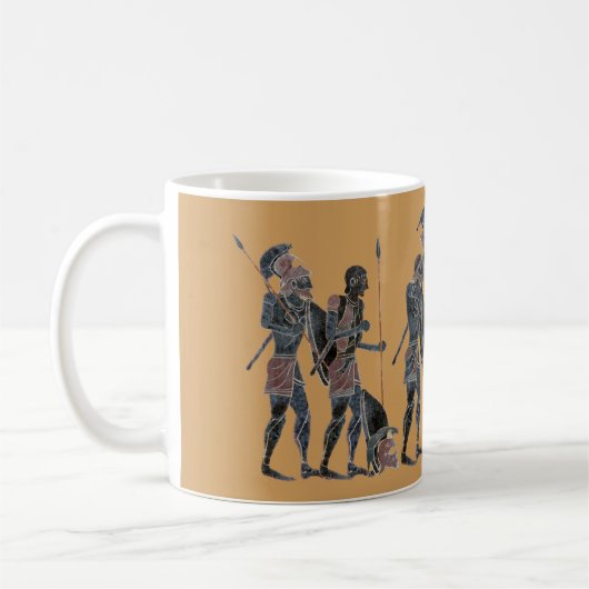 Mug Panoplie - célébration de hoplites du grec ancien (Gauche)