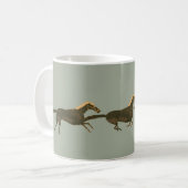 Mug Panoplie - chevaux galopants du grec ancien (Devant gauche)