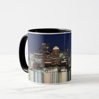 Mug Panorama de nuit de Boston
