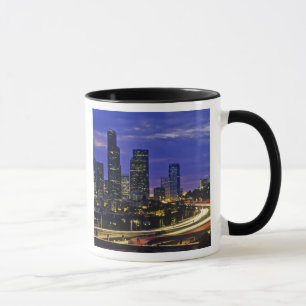Mug panorama de Seattle, Washington la nuit
