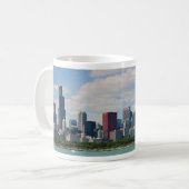 Mug Panorama d'horizon de Chicago l'Illinois (Devant gauche)