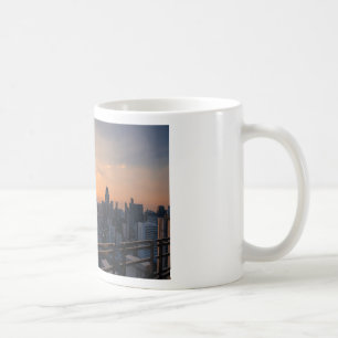 Mug Panorama du coucher du soleil à Bangkok