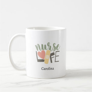 Mug Pansement de la vie d'infirmière Cœur École d'infi