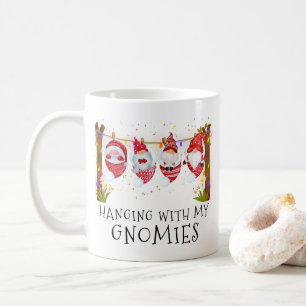 Mug Panser Avec Mes Gnomies Drôle Monogramme De Noël