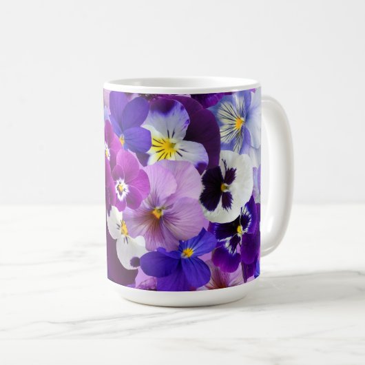 Mug Panses glorieuses (Devant droit)