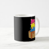 Mug Pansexual Pride Flag mignon LGBTQ Pan Pride Kawaii (Devant droit)