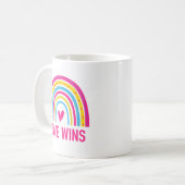 Mug Pansexual Rainbow Love Wins (Devant gauche)
