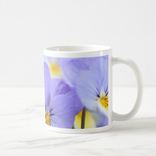 Mug Pansies bleu pâle (Droite)