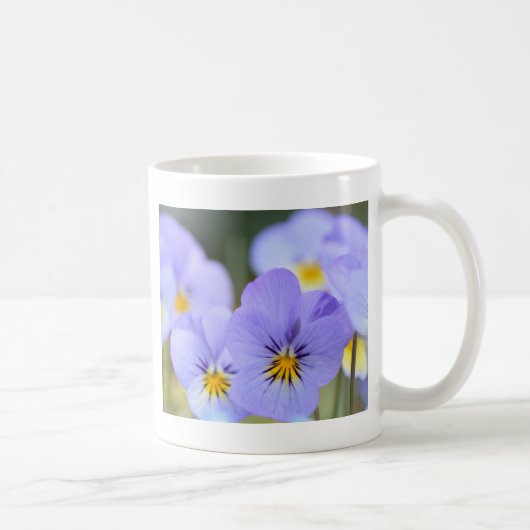 Mug Pansies bleu pâle (Droite)
