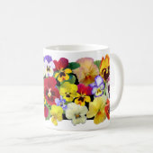 Mug Pansies colorées (Devant droit)