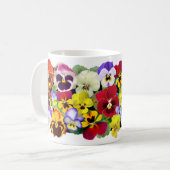 Mug Pansies colorées (Devant gauche)