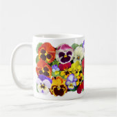 Mug Pansies colorées (Gauche)
