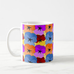 Mug Pansy Collage
