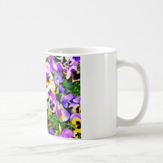 Mug pansy flowers (Droite)