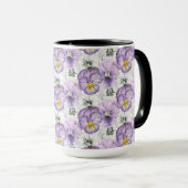 Mug Pansy motif (Devant droit)