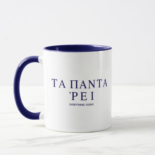 Mug « Panta Rhei » Tout Coule Citation d'Héraclite (Gauche)