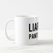 Mug Pantalon de menteur de menteur sur le feu (Gauche)