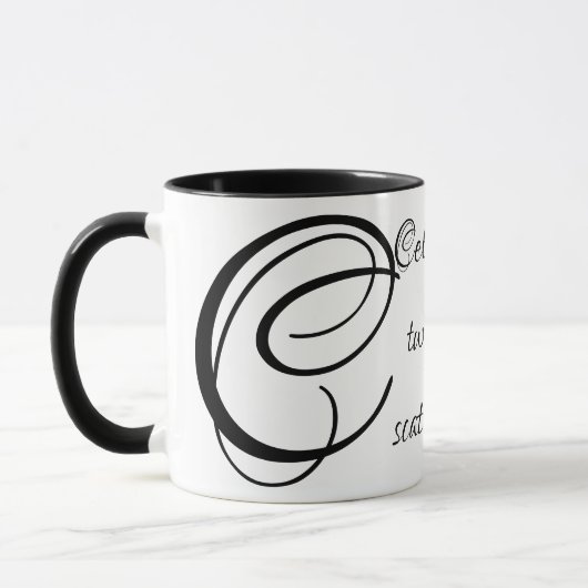 Mug Pantalons Alphabet (Gauche)