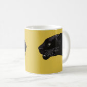 Mug Panther noire par Toshi Yoshida (Devant droit)