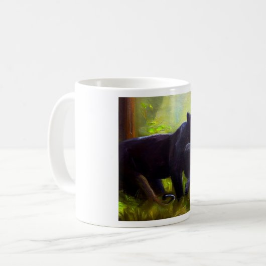 Mug Panthère noire (10) Chat sauvage (Devant gauche)