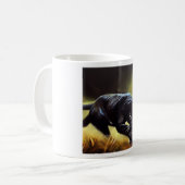 Mug Panthère noire (9) Chat sauvage (Devant gauche)
