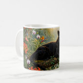Mug Panthère noire Kenya Fleurs de jungle Cascade (Devant gauche)
