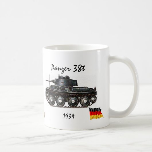 Mug Panzer 38t - Réservoir de WW II (Droite)