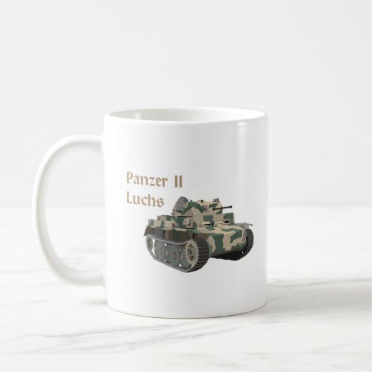 Mug Panzer II Luchs Allemand 2ÈME GUERRE MONDIALE Batt (Gauche)