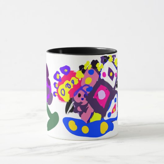 Mug Paon amusant cool (Centre)