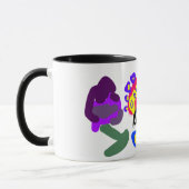 Mug Paon amusant cool (Gauche)