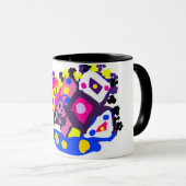 Mug Paon amusant cool (Devant droit)