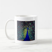 Mug Paon bleu cobalt (Gauche)